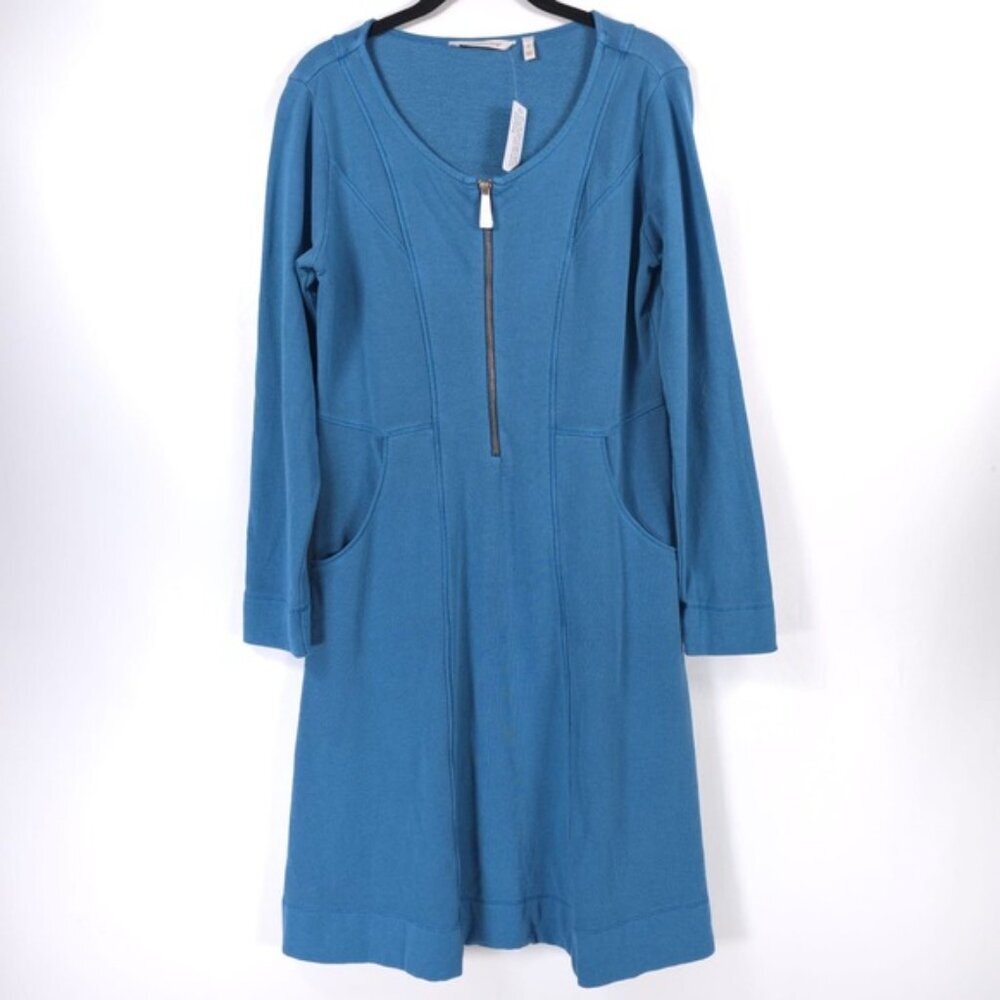 NWT Soft Surroundings Jemaa Dress Midi‎ Modest LS Style 2CU83 Cotton Blend SMALL